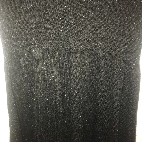 White House Black Market size XS black short sweater dress - Picture 5 of 6